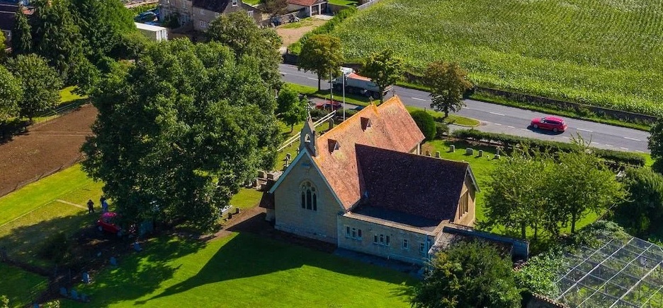 Aerial view of Saint Barnabas